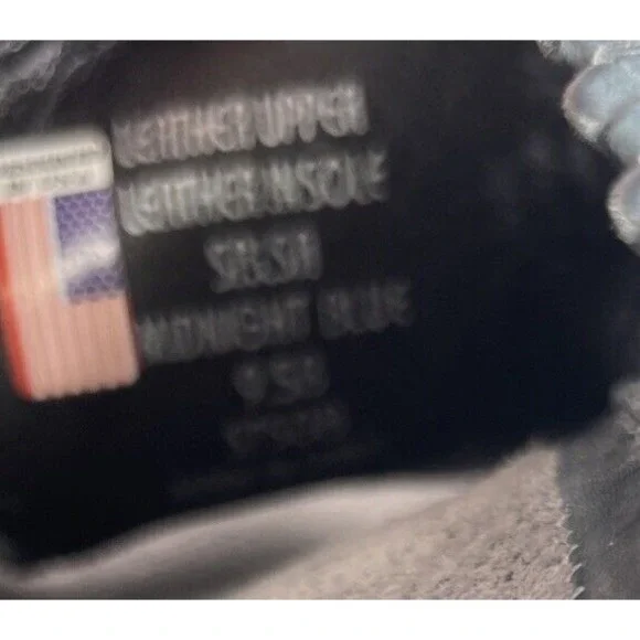 Earth Green Salsa Midnight Blue Women's Sandal Size 9.5M Perforated Leather - Picture 11 of 11